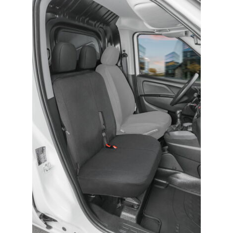 Passform Sitzbezug aus Stoff kompatibel mit Ford Transit Connect, Doppelbank vorne