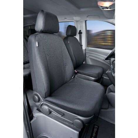 Passform Sitzbezug aus Stoff kompatibel mit Mercedes-Benz Viano/Vito, 2 Einzelsitze vorne
