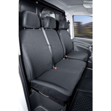 Passform Sitzbezug aus Stoff kompatibel mit Mercedes-Benz Viano/Vito, Einzel & Doppelbank
