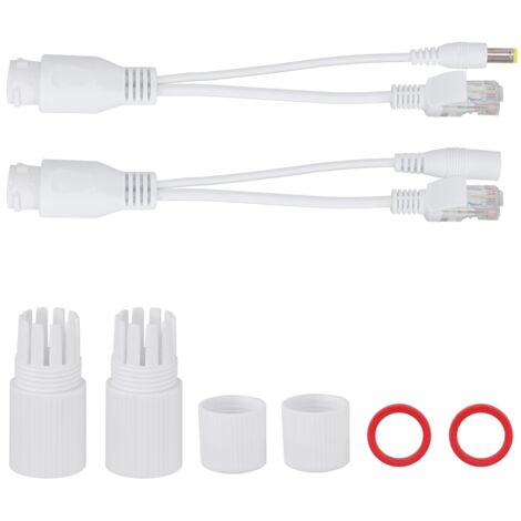 Passiver 12V PoE-Adapter Ethernet-Injektor/Separator