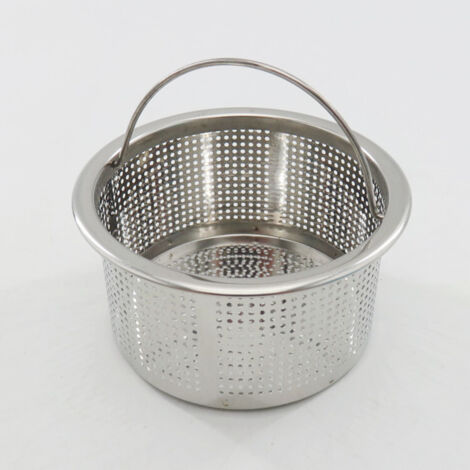 Passoire à déchets pour évier de cuisine, entonnoir pour bac à légumes, grille d'évacuation en acier inoxydable pour évier de cuisine, lève-couvercle d'évier