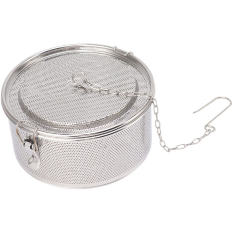 Passoire à Épices en Acier Inoxydable avec Chaîne - Filtre à Thé Boule pour Soupes et Assaisonnements - Diamètre 20cm