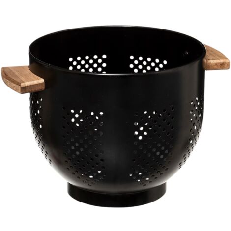 Passoire avec poignees retro noire