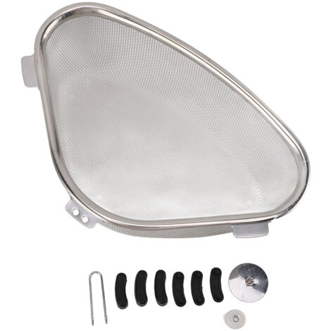 Passoire d'angle suspendue triangulaire pour évier, panier-filtre en fer pour récupérer les aliments, idéale pour la cuisine et la salle de bain.