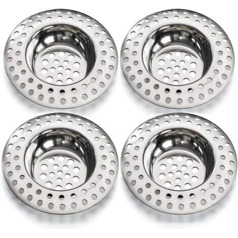 Passoire d'évier 14g, lot de 4 pour tous les drains, passoire d'évier de cuisine, passoire d'évier, grille d'évier, grille d'évier de cuisine