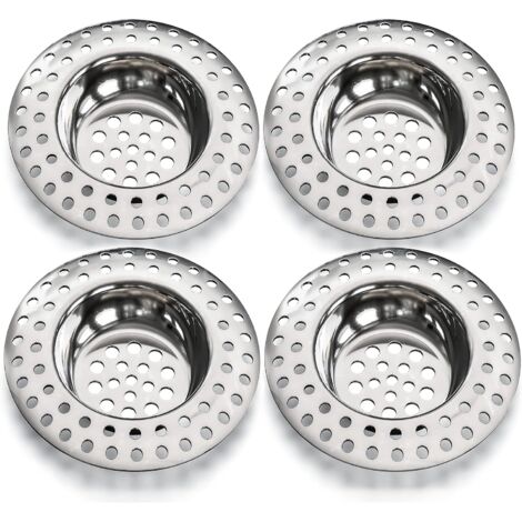 Passoire d'évier 14g, lot de 4 pour tous les drains, passoire d'évier de cuisine, passoire d'évier, grille d'évier, grille d'évier de cuisine