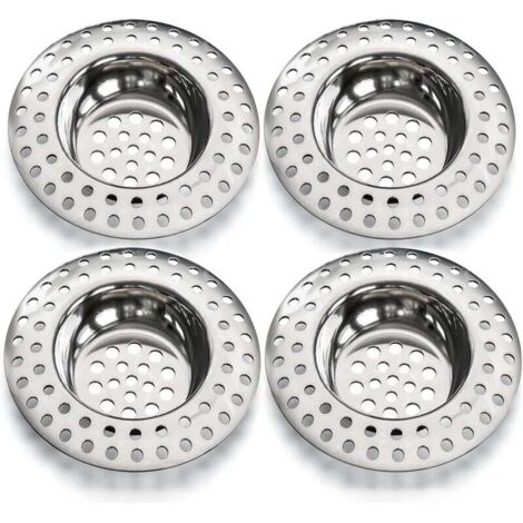 Passoire d'évier 14g, lot de 4 pour tous les drains, passoire d'évier de cuisine, passoire d'évier, grille d'évier, grille d'évier de cuisine