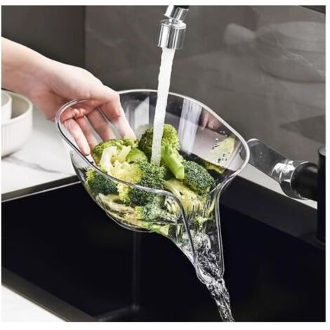 Passoire d'évier - Multi-Fonctionnelle - Plastique - Nettoyage facile - Économie d'espace