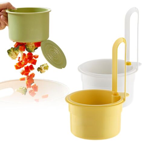 Passoire d'évier, passoire d'évier multifonctionnelle, panier-filtre suspendu pour robinet, panier de rangement pour linge d'évier (blanc + jaune)