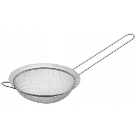 Passoire en acier avec manche 12 cm cuisine argent