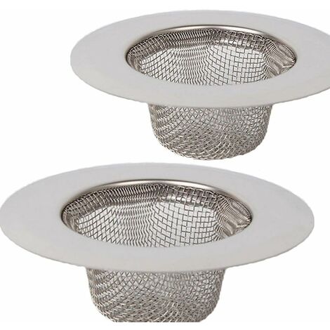 Passoire en acier inoxydable 2 pièces, mini évier de cuisine, filtre pour évier de cuisine en acier inoxydable, filtre pour filtre, douche, baignoire ou évier de cuisine