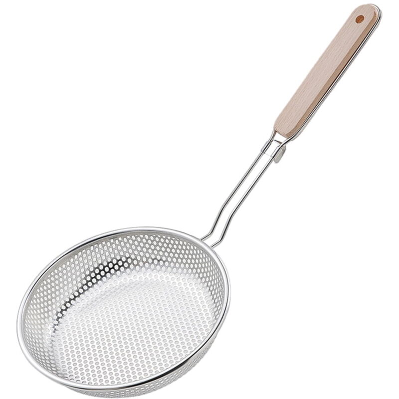 Feiyue - passoire en acier inoxydable avec cuillère filtrante à long manche, gadget de cuisine