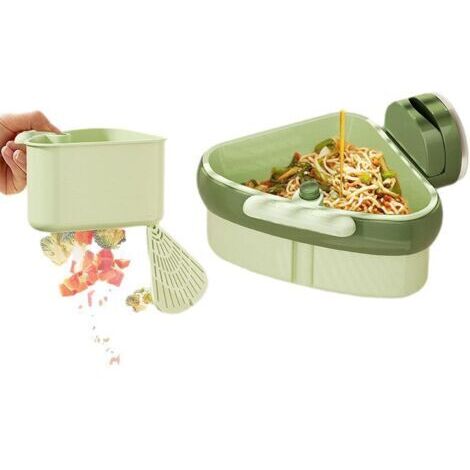 Passoire Evier Cuisine d'angle à Ventouse CréPine pour Collecter Les DéChets Alimentaires (1, Green)