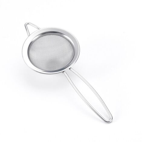 Passoire Fine Maille Inox 6,5cm pour Thé, Cocktails et Tamisage Farine Sucre Épices