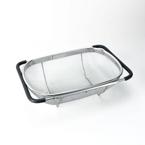 passoire Inox Evier Retractable Passoire Fine Avec Poignes Passoire Grande Pour Cuisine Ptes Corbeille  Aliments Lgumes Fruits
