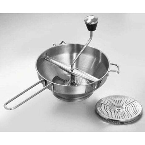 Passoire Passiermühle acier inox 3 tamis fin moyen grossier soupes sauces purées