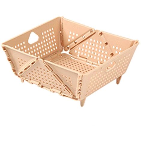 Passoire pliable en plastique - Panier d'égouttage avec pieds de support---