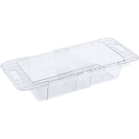 Passoire Rétractable Transparente pour Évier, Design Escamotable, Vidange Rapide, Durable en PET, Filtre de Sink Anti-Éclaboussures