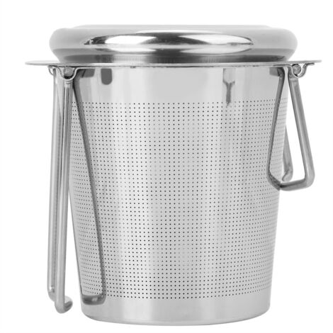 Passoires à thé Passoire à thé Hygiénique avec Couvercle Dense Mais sans Bouchon Infuseurs à thé en Vrac Infuseurs à thé Polyvalents Haute densité pour Petites Particules Filtre.