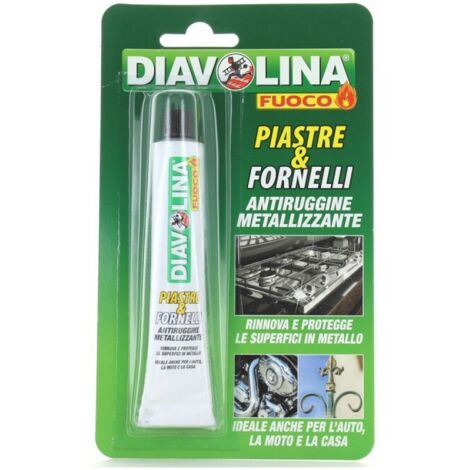 pasta antiruggine metallizzante diavolina "piastre e fornelli" in tubetto 50 gr