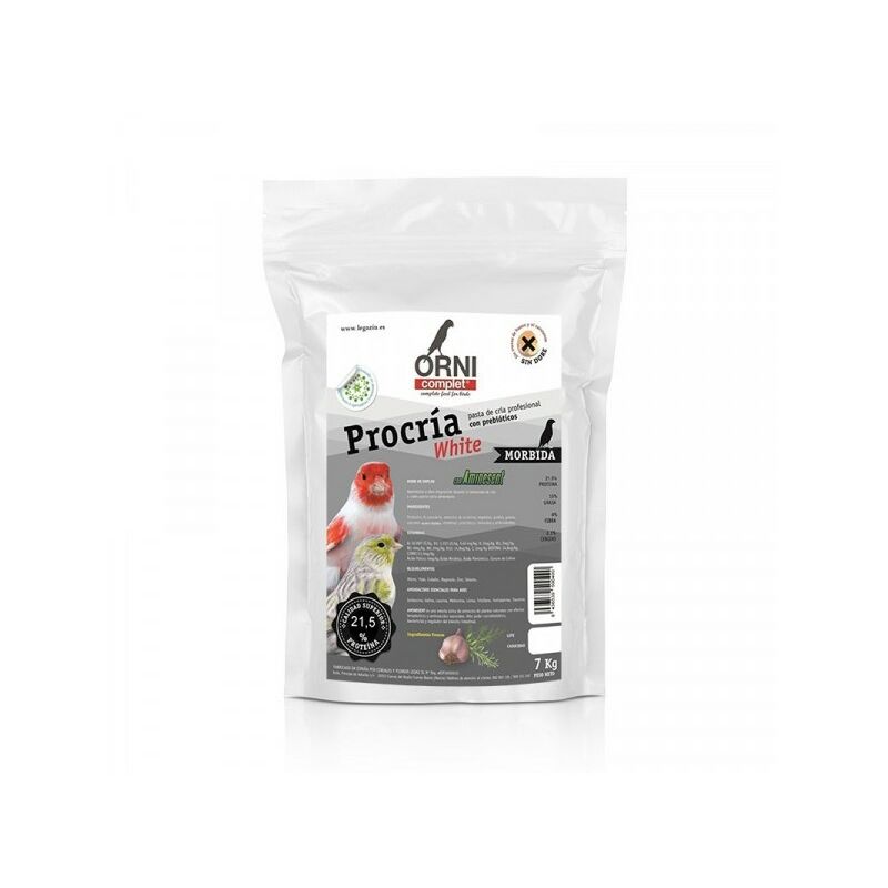 

Pasta blanca mórbida PROCRÍA WHITE ORNICOMPLET 7 KG