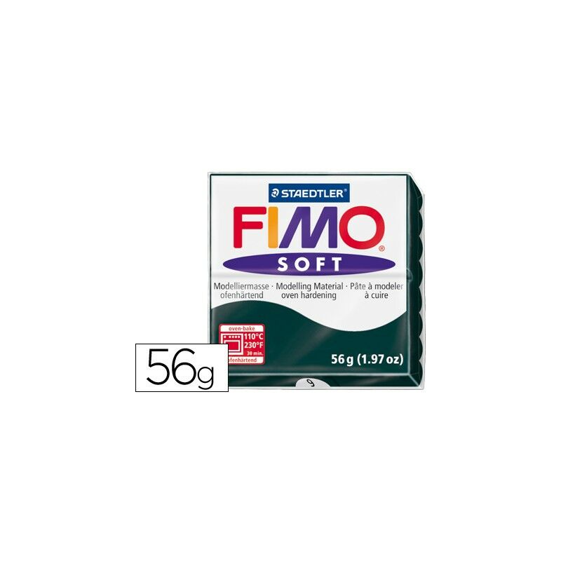 

Pasta staedtler fimo soft 56 gr color negro