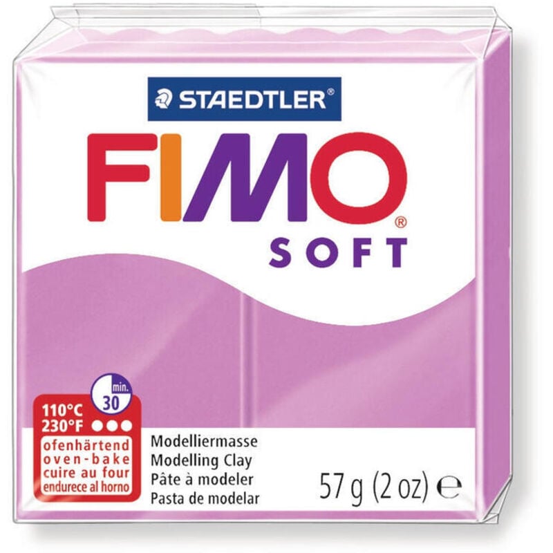 

Pasta staedtler fimo soft 56 gr color violeta claro