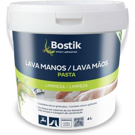 Pasta Lava Manos Profesional con Microgránulos, Jabón Mecánico, Aroma Limón, No Daña la Piel, No Atasca, 4 kg