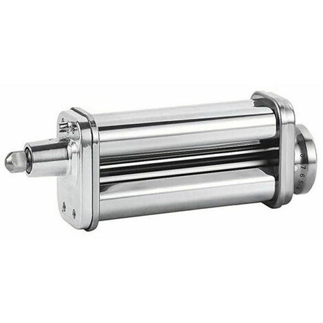Pasta Maker Attachment Pasta Roller Cutter Parts Noodle Press Machine Compatible with KitchenAid Sheet Pasta Stand Mixers (Silver)