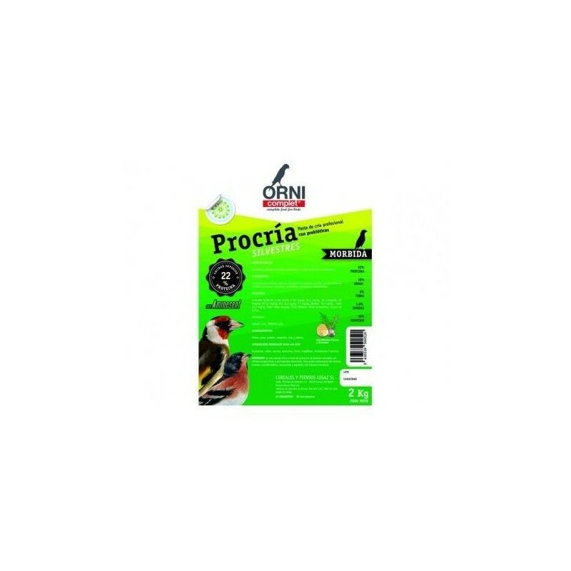 

Pasta silvestres verde PROCRIA ORNICOMPLET 2 kg