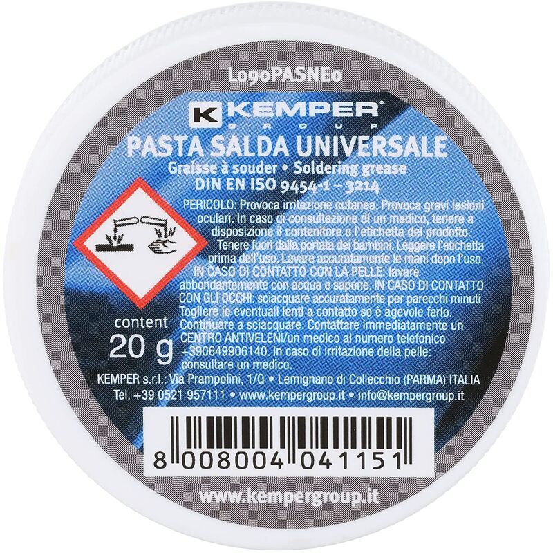 Image of Kemper - Pasta Per Saldatura Universale B090PASNE1 Confezione Da Gr. 20 In Blister