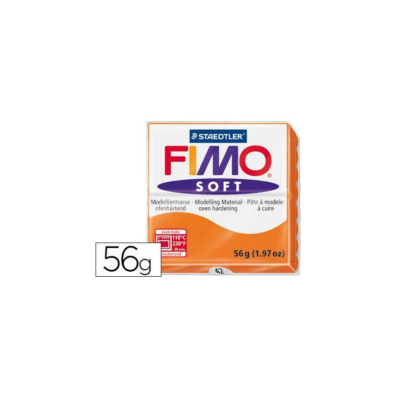 

Pasta staedtler fimo soft 56 gr color naranja