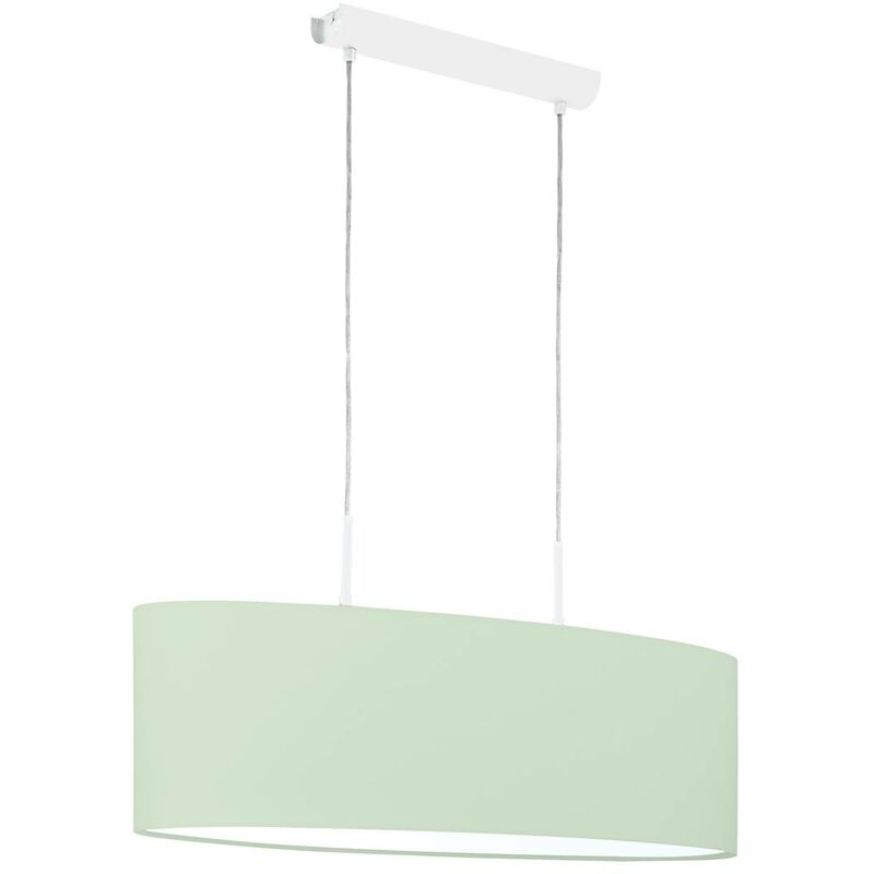 Image of Eglo - lampada a sospensione pasteri P-bianco verde chiaro pastello l: 75cm b: 22cm h: 110 centimetri