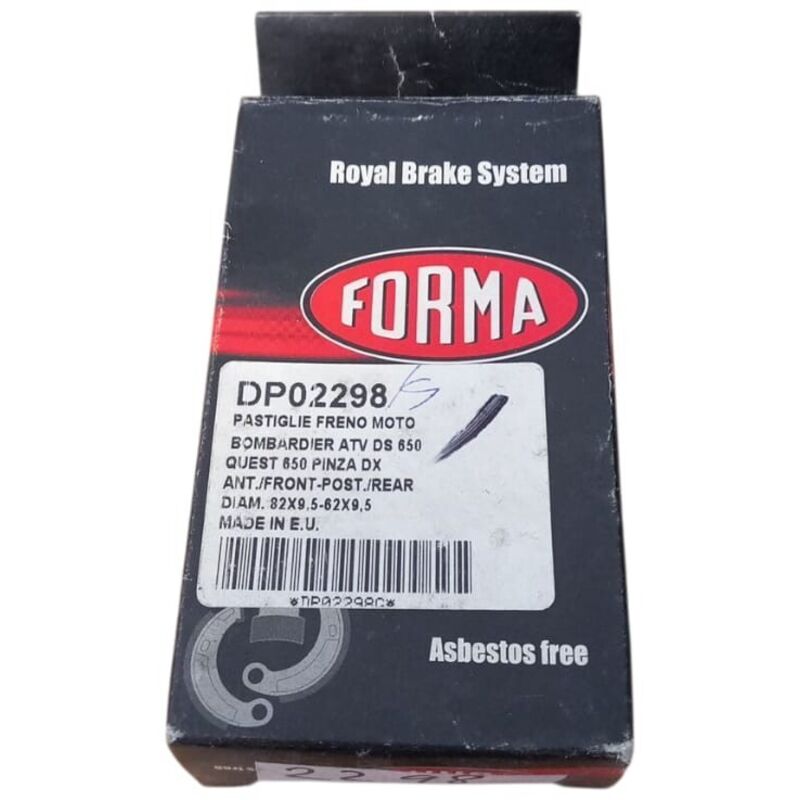 Pastigle freno sinterizzate per bombardier atv ds 650 quest 650 pinza dx