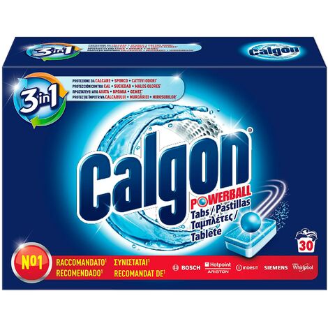Pastiglia anticalcare per lavatrice 30 pezzi calgon