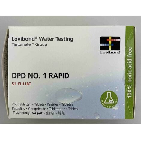 ACQUAVIVASTORE Pastiglie dpd 1 per TEST KIT MANUALE conf.250pz.