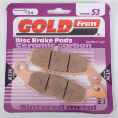 pastiglie freno gold fren per suzuki 650 sv s 1999-2002 avg /