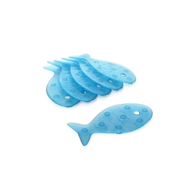 

Pastilla Bañera Antideslizanate Azul Pez Tatay 6 Pz