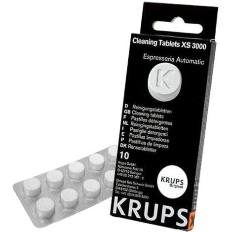 Pastillas de detergente (x10 1,5 g) para cafetera Krups