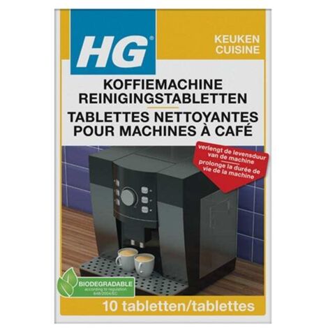 Pastillas de limpieza para cafeteras HG