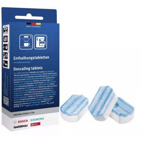 Pastillas descalcificadoras 2 en 1 Siemens 311975 / 00311975 / TZ80002 (3 uds.)