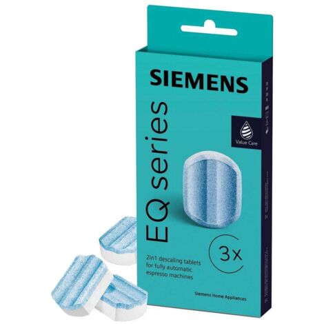 Pastillas descalcificadoras Siemens EQ. Series 2 en 1 00312094 / TZ80002A / 00576693 (3 uds.)