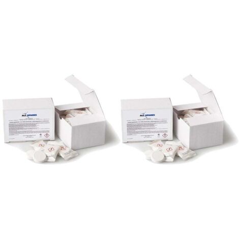 Pastillas descalcificadoras universales AllSpares (2 x 30 uds.) para cafeteras y termos