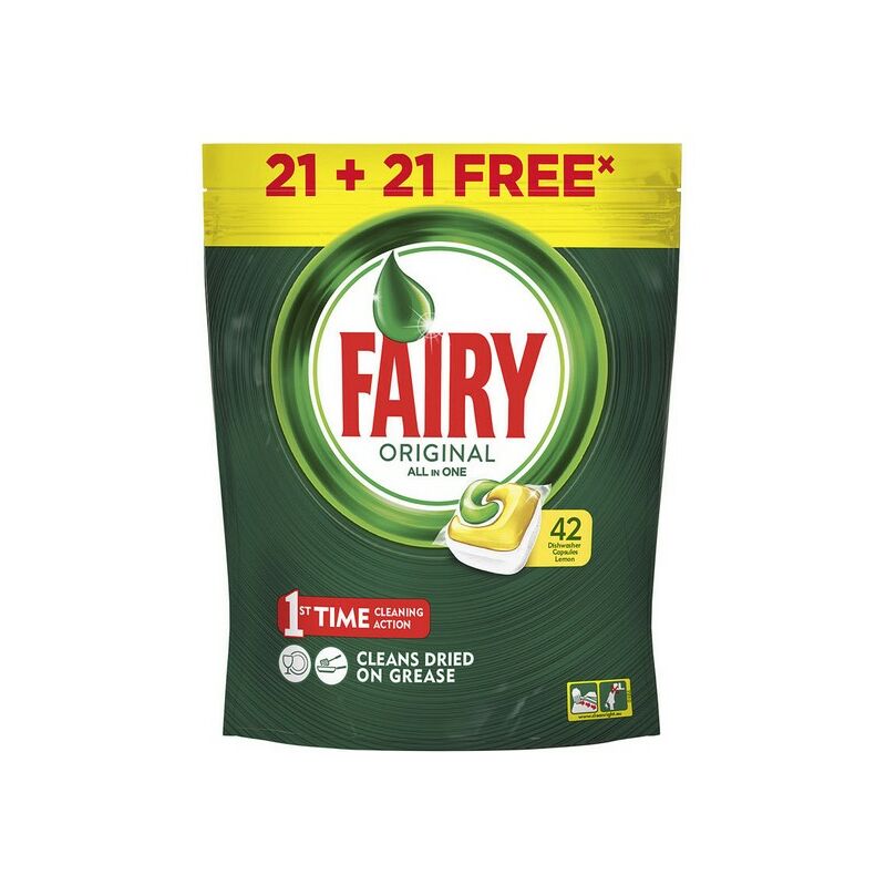 

Pastillas para Lavavajillas Lemon Fairy (42 uds)