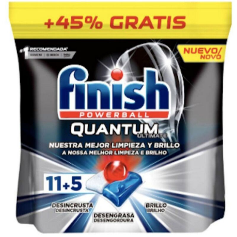 

Pastillas para Lavavajillas Quantum Ulti Finish (11 uds)