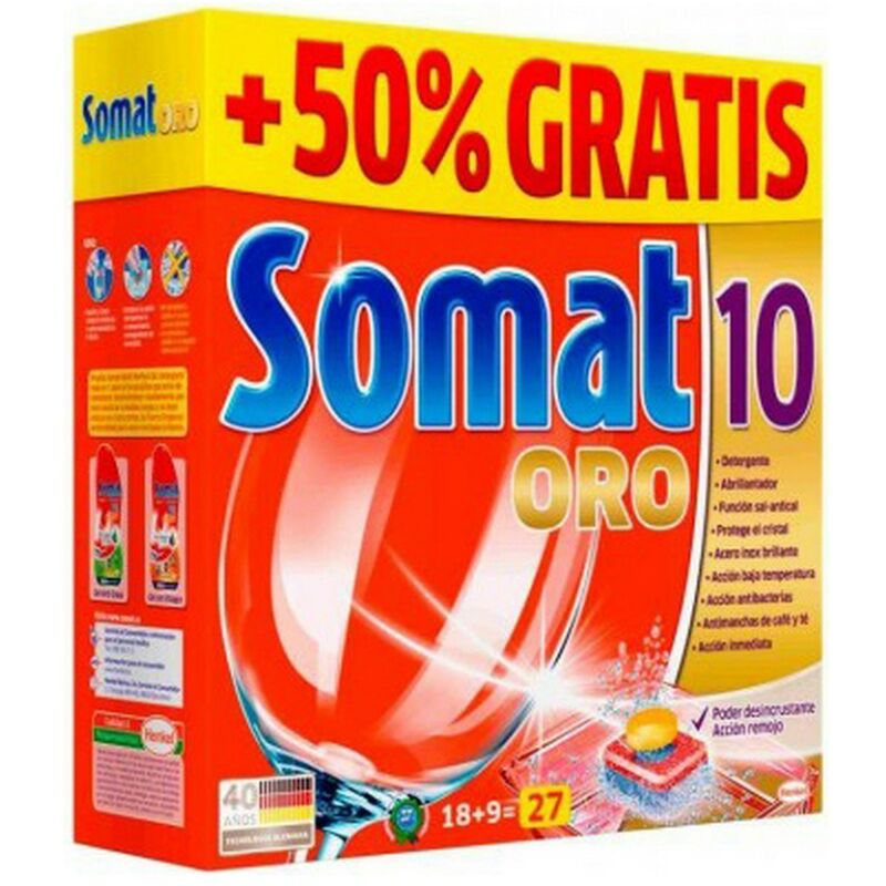 

Pastillas para Lavavajillas Somat (18 uds)