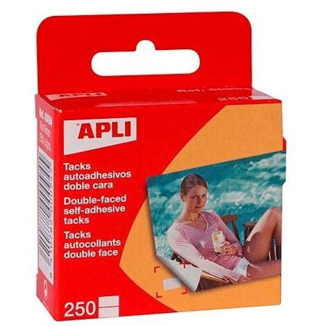 Pastille adhésive Apli Agipa double face - Etui de 250