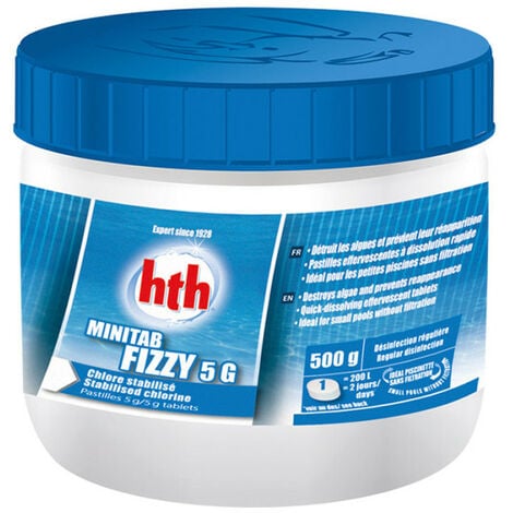Pastilles HTH Minitab FIZZY avec anti-algue