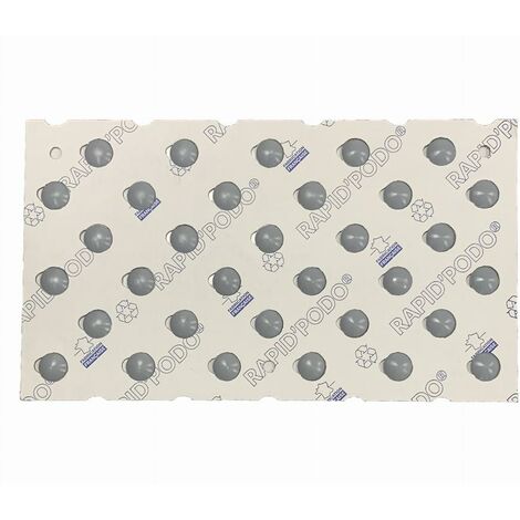 Pastilles podotactiles adhésives Rapidpodo WATTELEZ pour intérieur - 165 pastilles - Gris - 630099GADH