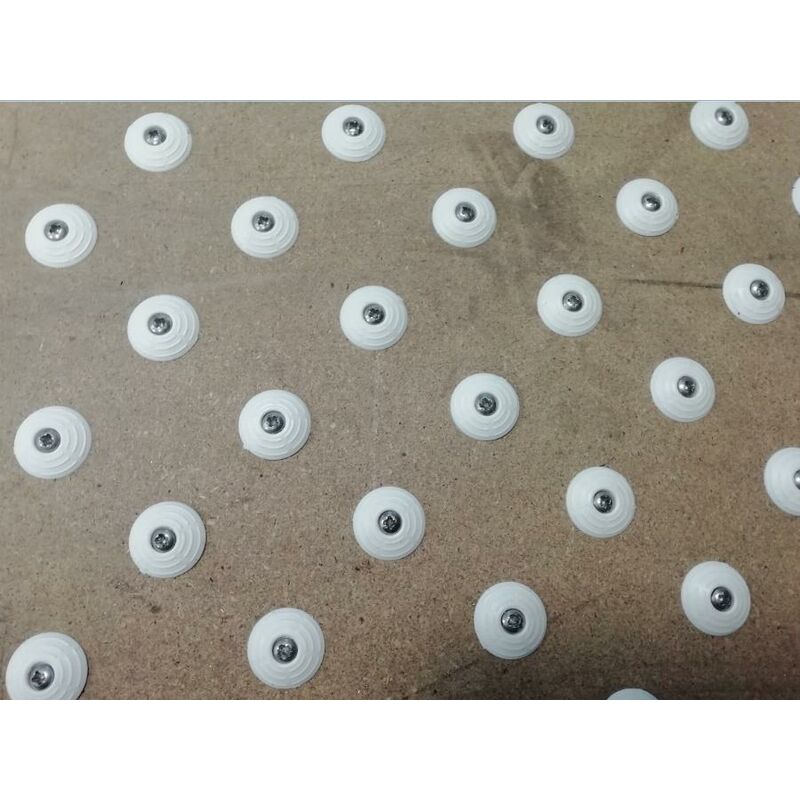 Wattelez - Pastilles podotactiles à visser Waccess 200 vis inox + gabarit Blanc - 630073B